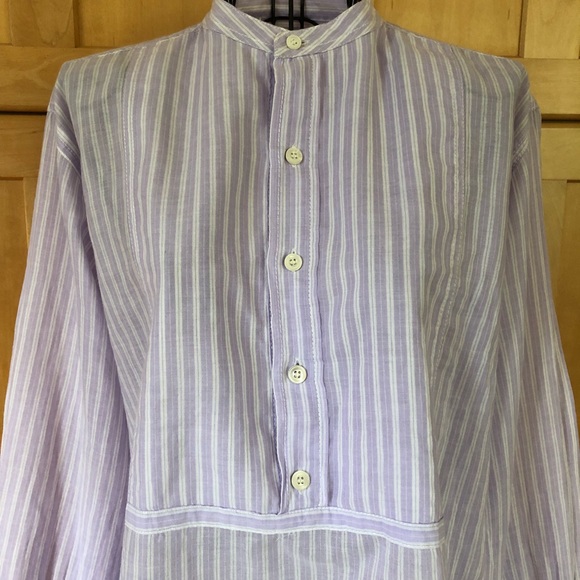 J. Crew Tops - J. Crew Poet striped button cotton Blouse size 2